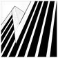 Timberlake Opposition 18" x 18" Canvas Art in Black/White, , large