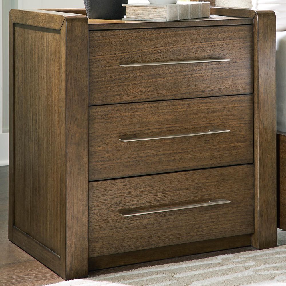 Ashley Marxmore 3 Drawer Nightstand in Brown, , large