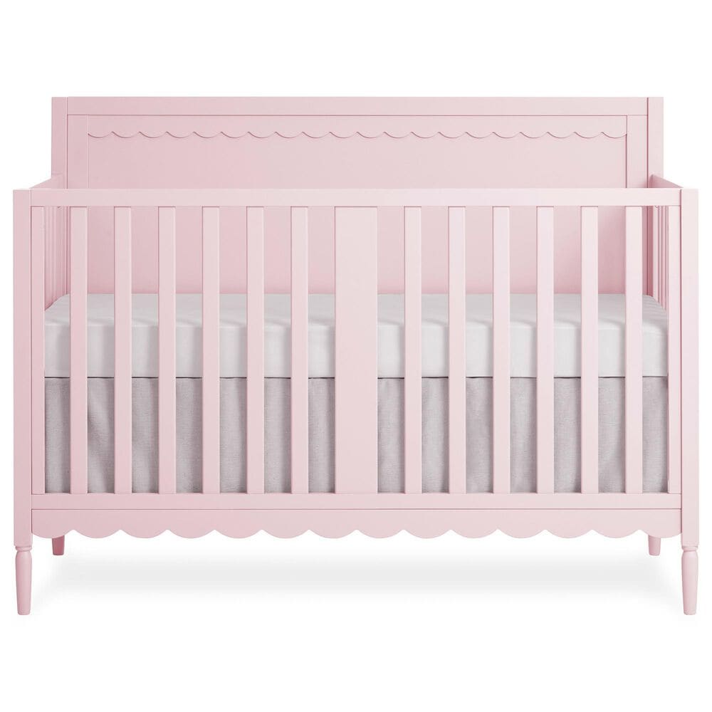 Evolur Ava Scallop Convertible Crib in Pink, , large