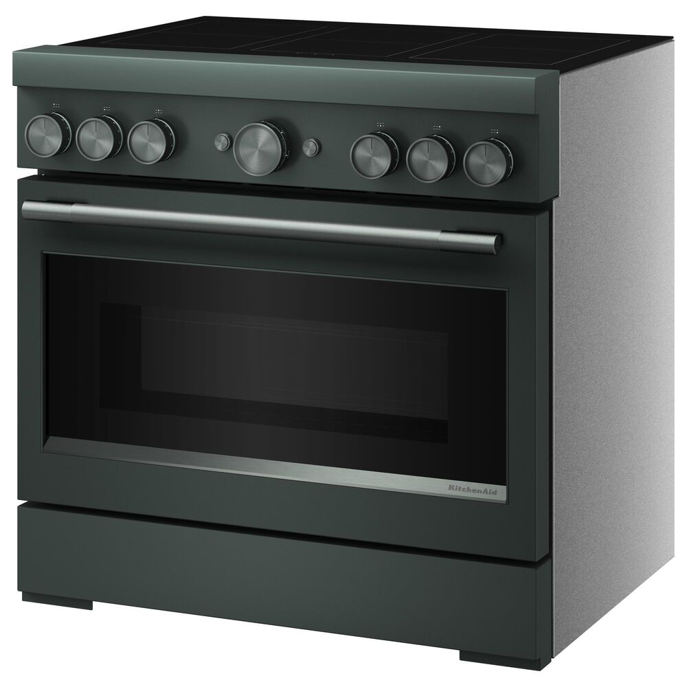 KitchenAid 5.1 Cu. Ft. Freestanding Commercial-Style Induction Range with Air Fry in Juniper, , large