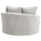 Ashley Cuddle Plush Oversized Swivel Accent Chair in Arctic, , large