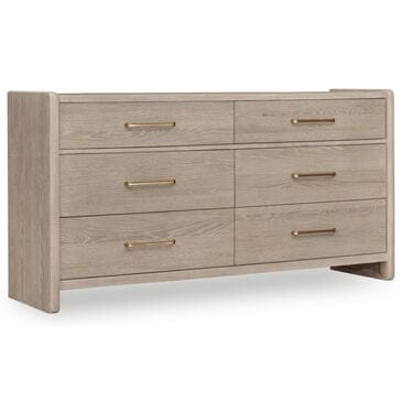 Urban Home Gardenia 6-Drawer Oak Wood Dresser in Chai, , large