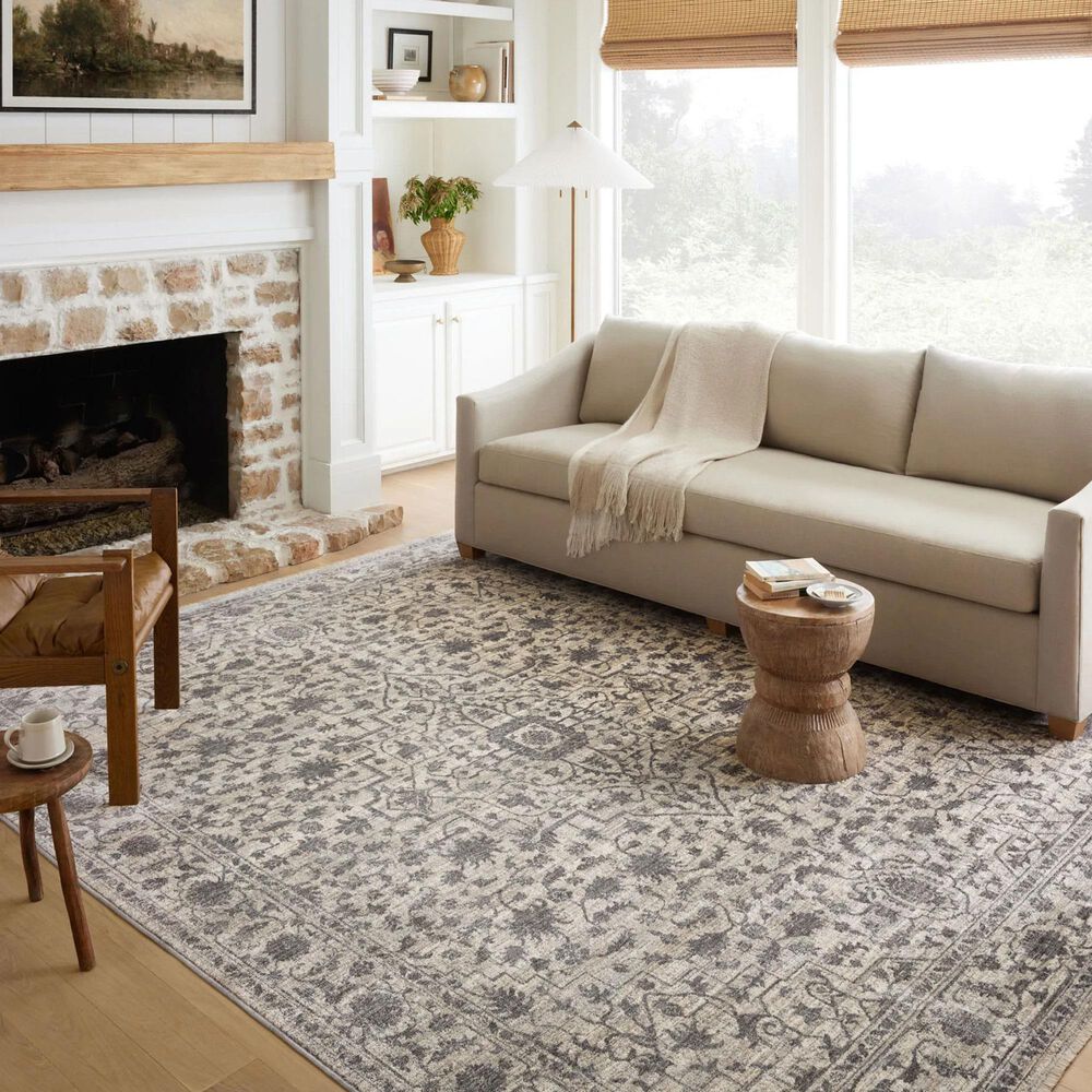 Loloi II Sorrento 7&#39;10&quot; x 10&#39;2&quot; Mist and Charcoal Area Rug, , large