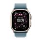 Apple Watch Ultra 3 (GPS+Cellular) 49mm Titanium Case with Light Blue Alpine Loop - Medium - Natural - (2025), , large