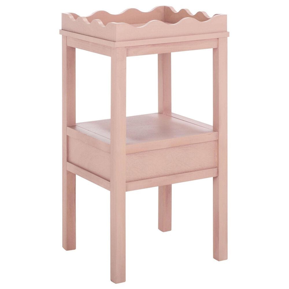 Safavieh Darlyn One Drawer Accent Table in Pink, , large