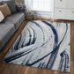 Kas Oriental Rugs Illusions Elements 5"3" x 7"7" Ivory and Blue Area Rug, , large