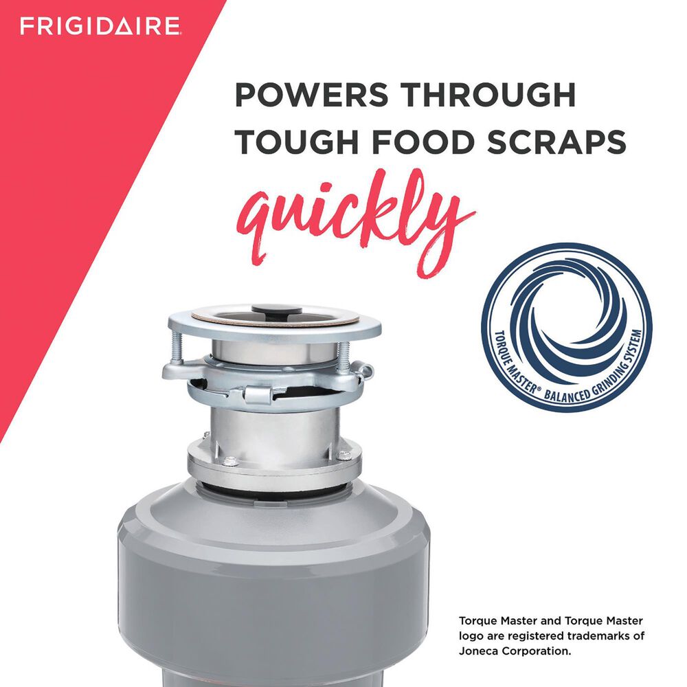 Frigidaire 3/4 Batch Feed Corded Disposal in Stainless Steel and Gray, , large