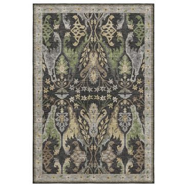 Dalyn Rug Company Hatay HY6 5" x 7"6" Black Area Rug, , large