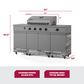 TYTUS Fresno 5-Burner LP/NG Convertible Grill in Gunmetal Gray and Shadow Stone, , large