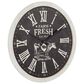 Maple and Jade 24" Wall Clock in White and Black, , large