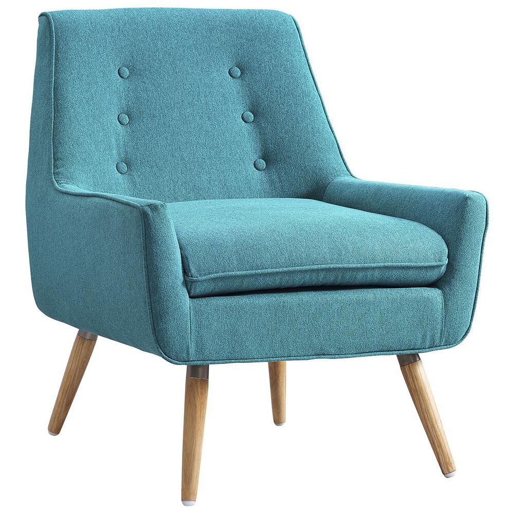 Linden Boulevard Trelis Accent Chair in Bright Blue, , large
