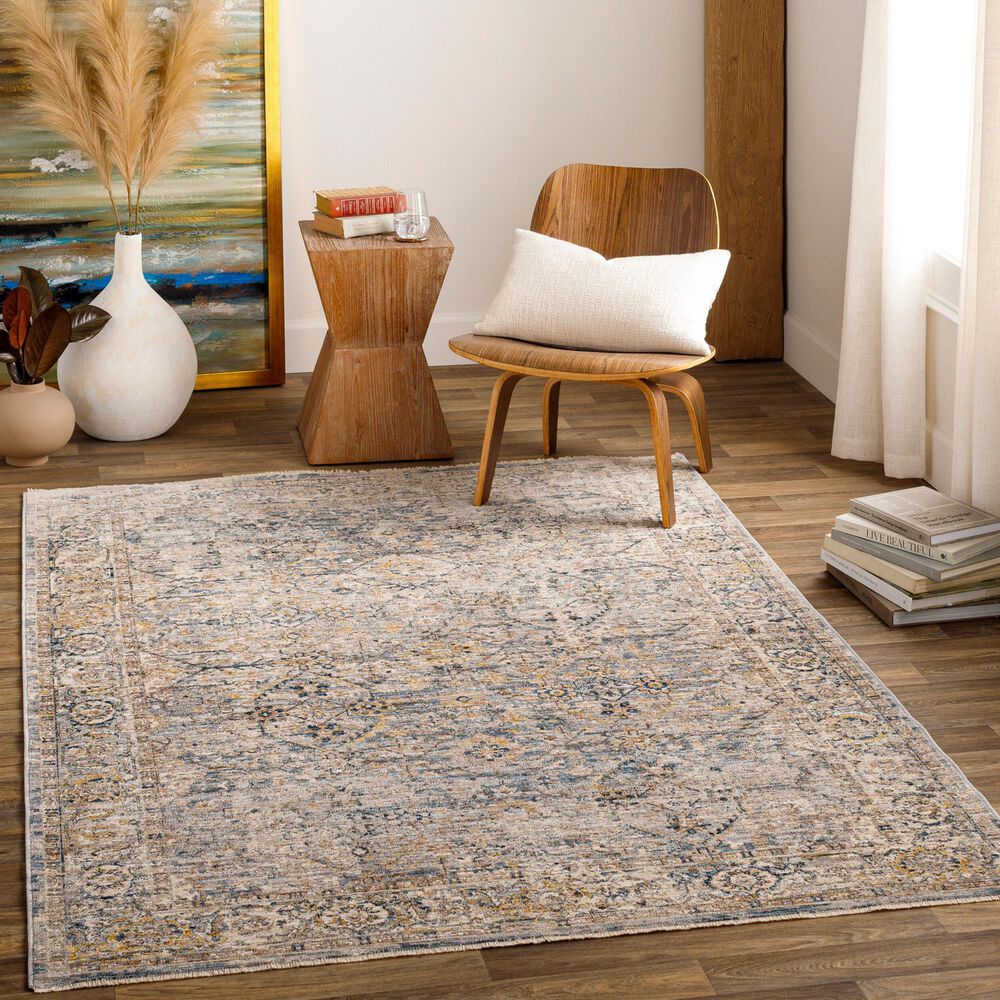 Surya Aspendos 10&#39; x 13&#39;11&quot; Gray, Denim, Wheat, Taupe, Black and Cream Area Rug, , large