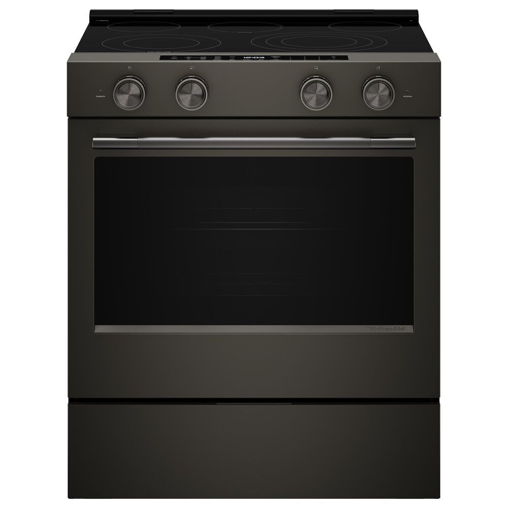 KitchenAid 5.3 Cu. Ft. Smart Slide-in Electric Range in Black Ore, , large