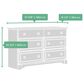 Sauder Palladia 6 Drawer Dresser in Vintage Oak, , large