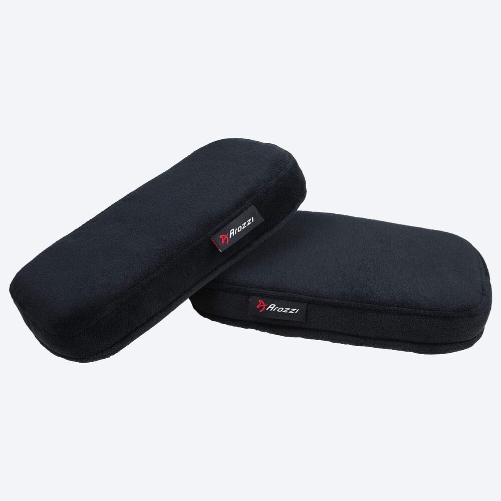 Arozzi Memory Foam Armrest Pads in Black, , large