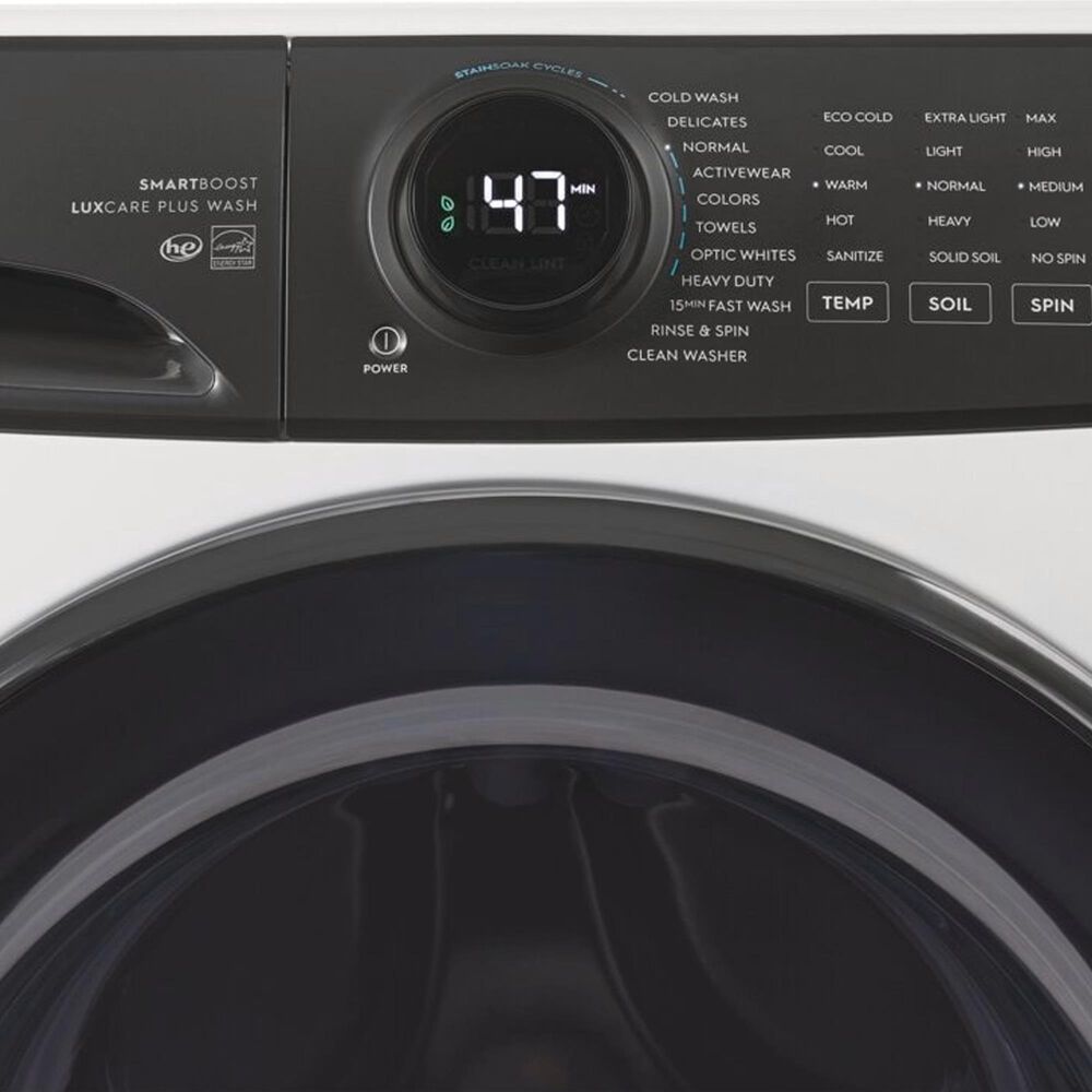 Electrolux 4.5 Cu. Ft. Front Load Washer and 8.0 Cu. Ft. Electric Dryer with Pedestal with Spacious Storage Drawer in Matte White, , large