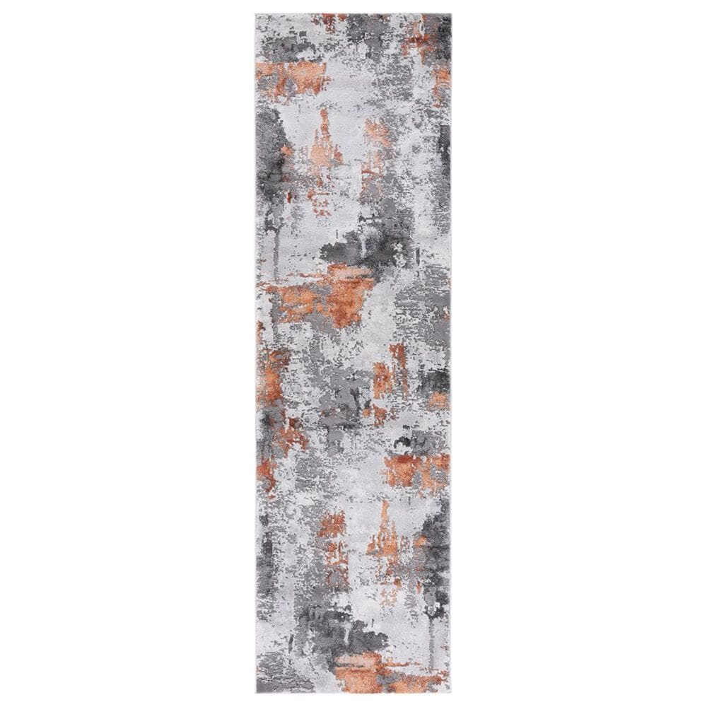Safavieh Craft CFT820P 2"3" x 12" Grey and Orange Runner, , large