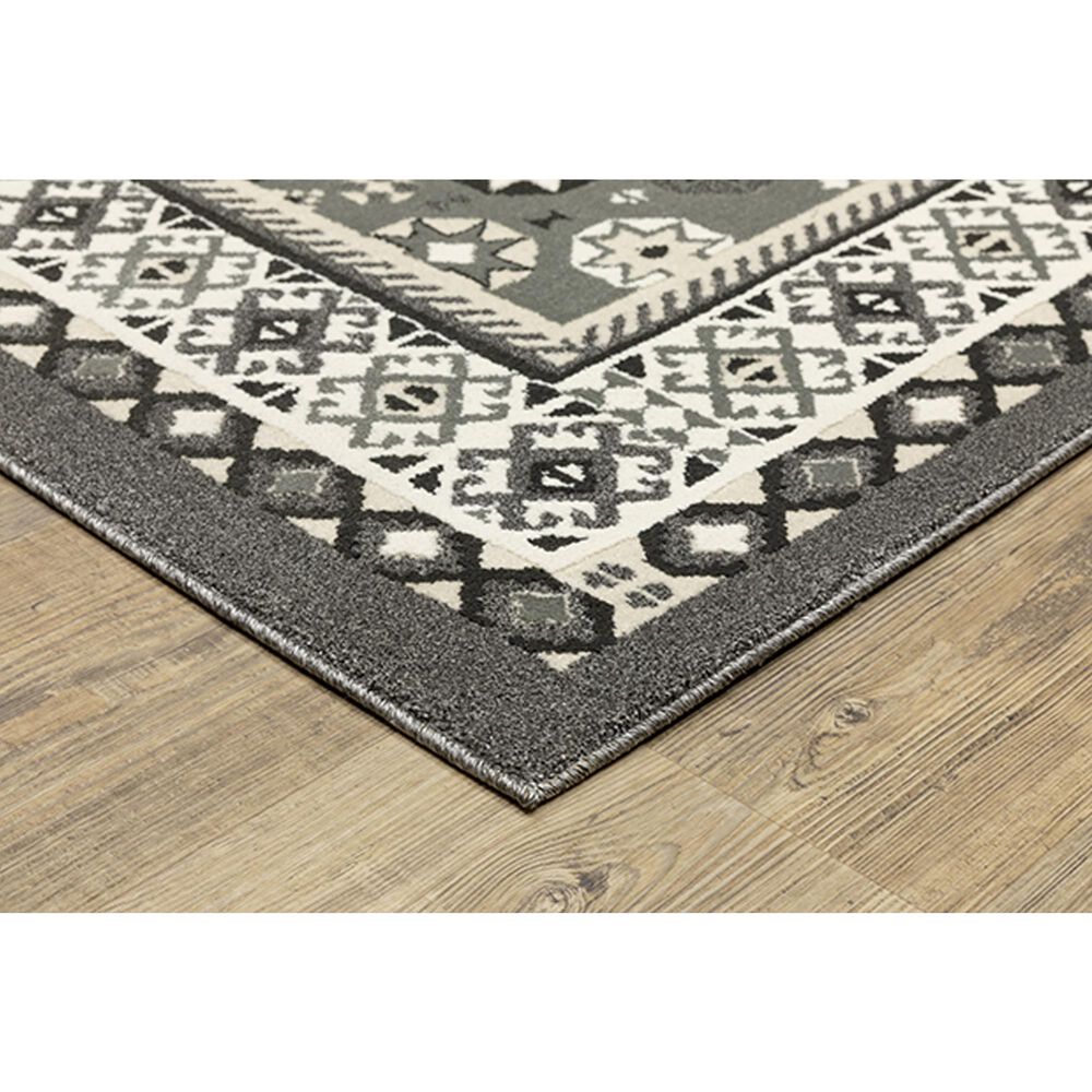 Oriental Weavers Raylan RAY02 9&#39;10&quot; x 12&#39;10&quot; Grey Area Rug, , large