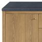 James Martin Vanities Hudson 60" Single Bathroom Vanity in Light Natural Oak with 3 cm Charcoal Soapstone Quartz Top and Rectangular Sink, , large