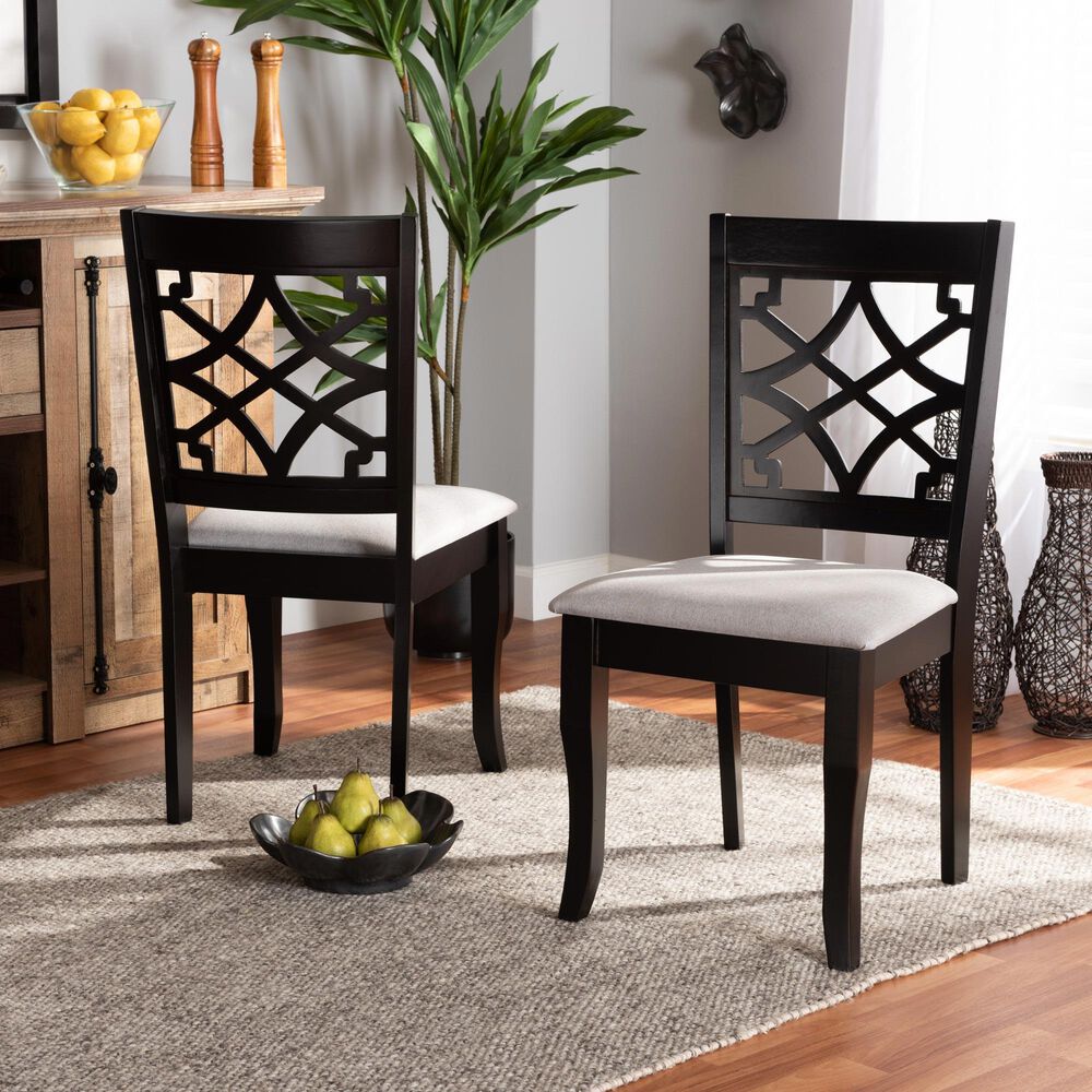 Baxton Studio Mael Side Chair in Dark Brown (Set of 2), , large