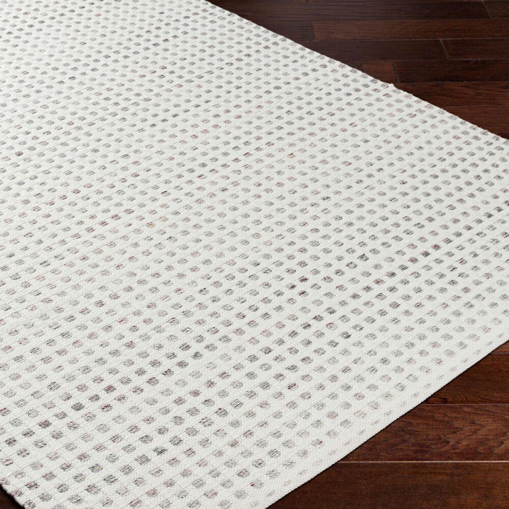 Surya Ariel White, Light Gray and Rust 10&#39; x 14&#39; Area Rug, , large