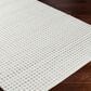 Surya Ariel White, Light Gray and Rust 10" x 14" Area Rug, , large