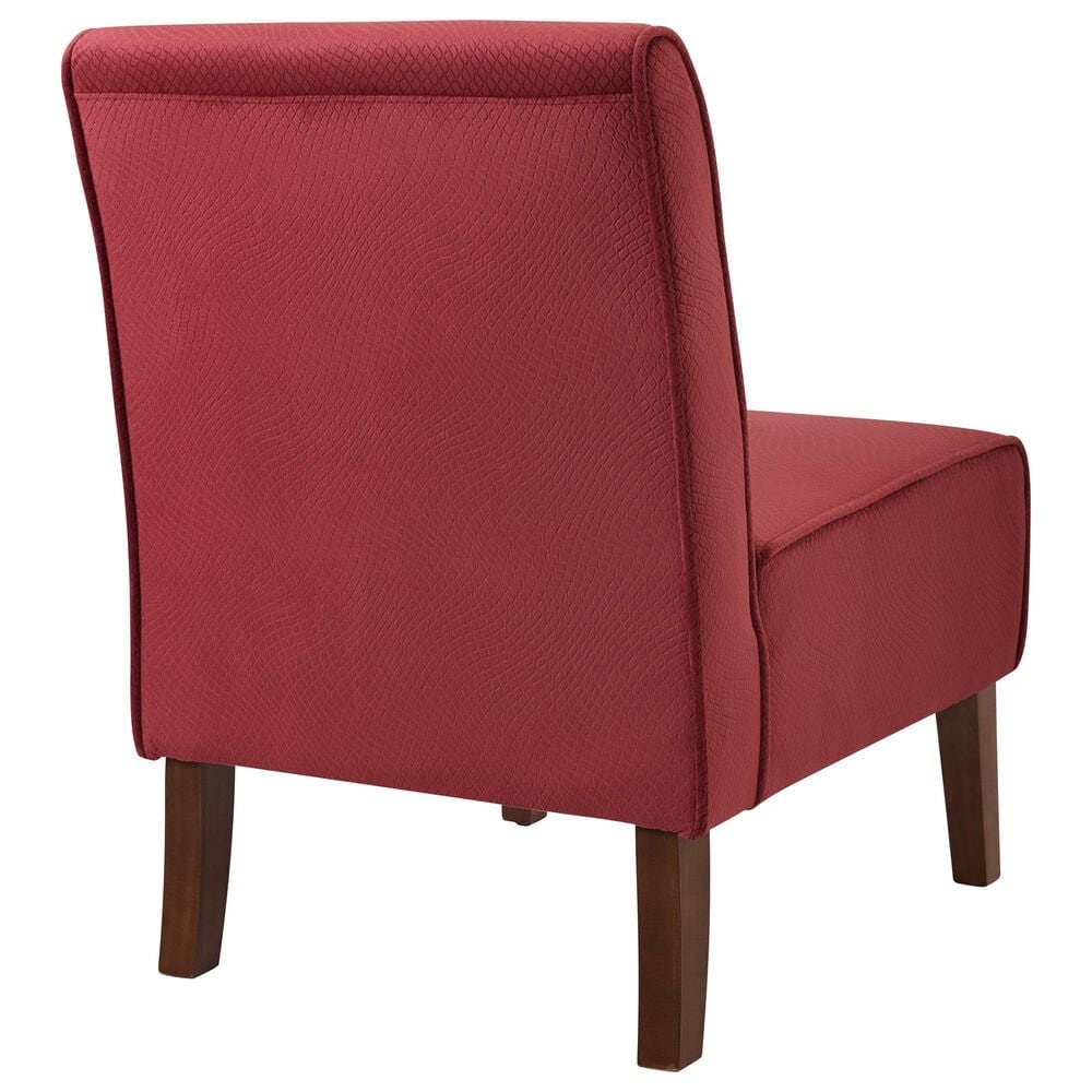 Linon Home Decor Coco Accent Chair in Red, , large