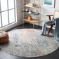 Safavieh Dream DRM428F 6"7" Round Grey and Blue Area Rug, , large