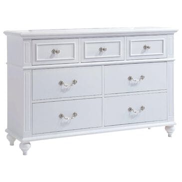 Mayberry Hill Alana 7-Drawer Dresser in White Lacquer, , large