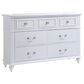Mayberry Hill Alana 7-Drawer Dresser in White Lacquer, , large