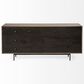 Mercana Grace 6-Drawer Sideboard in Medium Brown, Dark Brown and Matte Black, , large