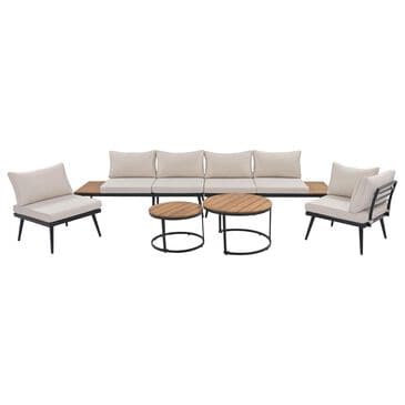 HOMLUX 6-Piece Outdoor Sectional Set in Beige, , large