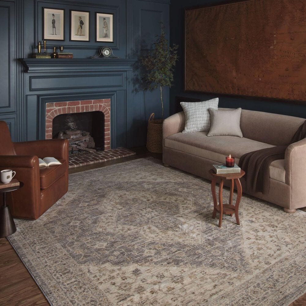 Magnolia Home Junie 5&#39;3&quot; x 7&#39;6&quot; Denim and Natural Area Rug, , large