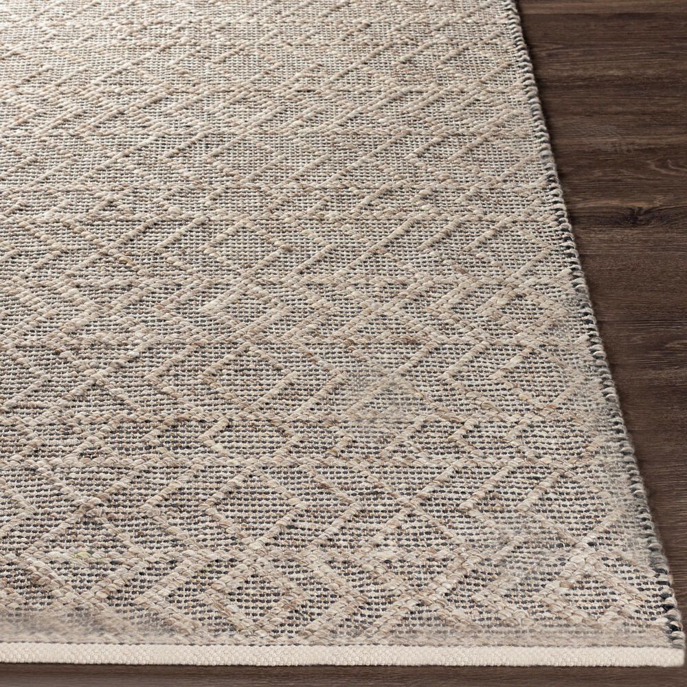 Surya Ingrid Black, Light Gray and Gray 4&#39; x 6&#39; Area Rug, , large