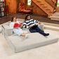 Jaxx Unsofa Stationary Loveseat in Stucco Grey, , large