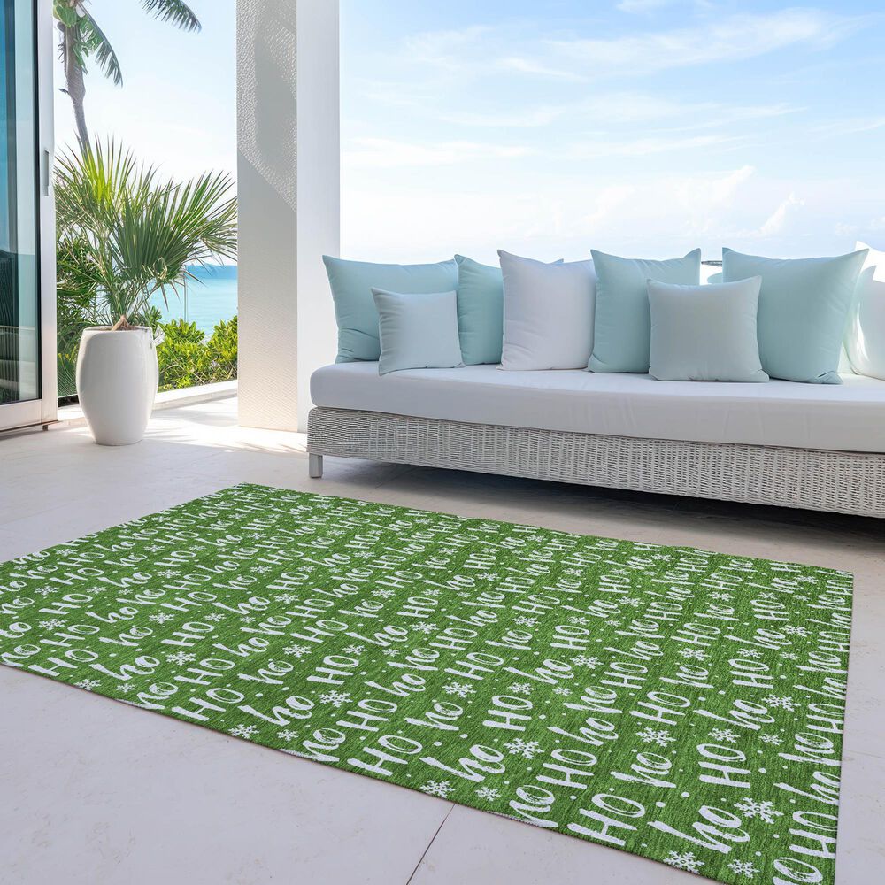 Dalyn Rug Company Wonderland WN22 3&#39; x 5&#39; Green Indoor/Outdoor Area Rug, , large