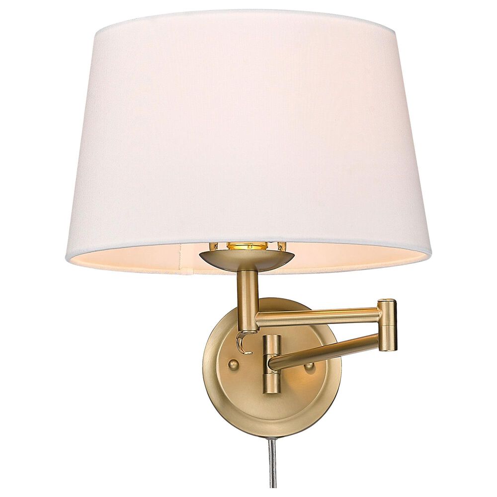 Golden Lighting Eleanor 1-Light Articulating Wall Sconce in Brushed Champagne Bronze, , large