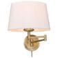 Golden Lighting Eleanor 1-Light Articulating Wall Sconce in Brushed Champagne Bronze, , large