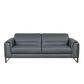 Nicoletti Calia Sofas Eminence Stationary Leather Sofa in Blu, , large