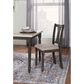 Linon Home Decor Willow Side Chair in Dark Grey, , large