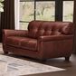 Hydeline Marylyn Stationary Loveseat in Berlin Brandy, , large