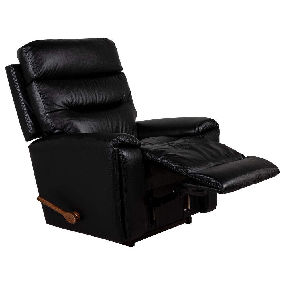 La-Z-Boy Soren Leather Manual Rocker Recliner in Black, , large