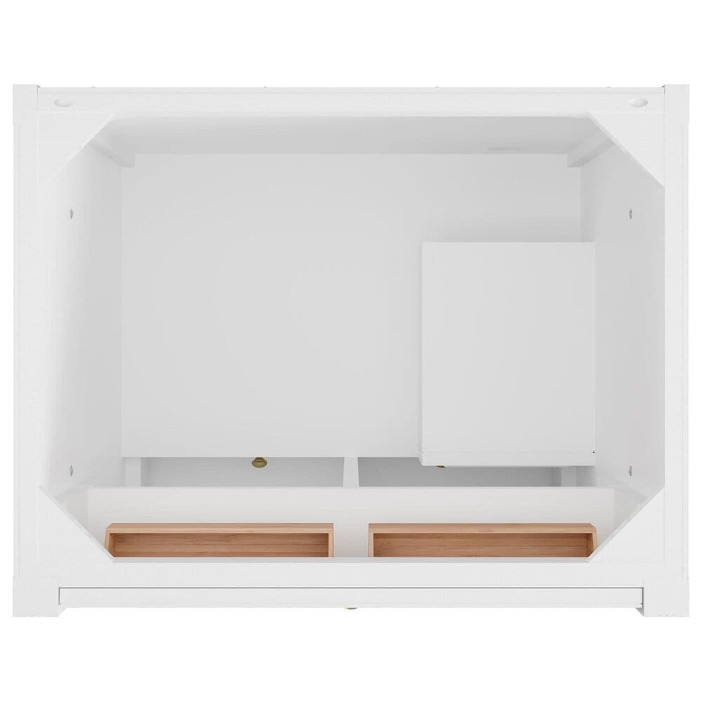 James Martin Bellshire 30" Single Bathroom Vanity in Bright White with 3 cm Siberian Silestone Top and Rectangular Sink, , large
