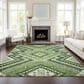 Dalyn Rug Company Portico PO5 Green 3" x 5" Area Rug, , large