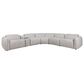 Interlochen 6-Piece Power Reclining Sectional with Power Headrests in Cloud, , large