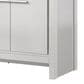 Lexora Home Lafarre 60" Double Bathroom Vanity in White with 2 cm White Quartz Top and Rectangular Sinks, , large