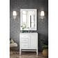 James Martin Addison 30" Single Bathroom Vanity in Glossy White with 3 cm Eternal Jasmine Pearl Quartz Top and Rectangular Sink, , large