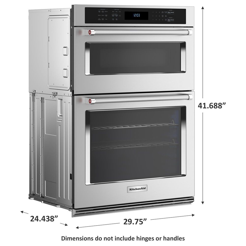 Whirlpool 30&quot; Wall Oven Microwave Combo with Air Fry in Fingerprint Resistant Stainless Steel, , large