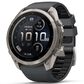 Garmin fenix 9 Pro inReach Smartwatch 51mm Titanium with Graphite and Black Silicone Band, , large