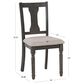 Linon Home Decor Willow Side Chair in Dark Grey, , large